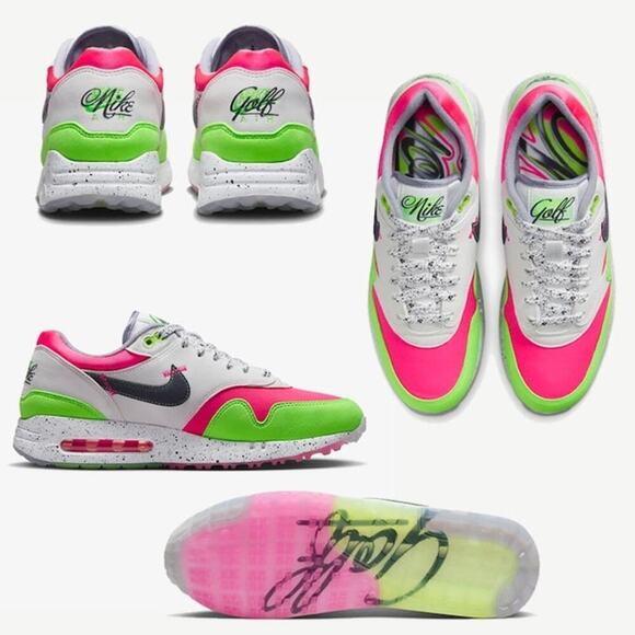 Nike Air Max 1  \'86 OG (Volt/Hyper Pink) - Size 10.5 Men | 2023 US OPEN Shoes main image 15